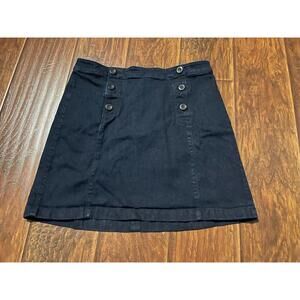 Size 10 Loft Skirt - Dark Denim Type Material